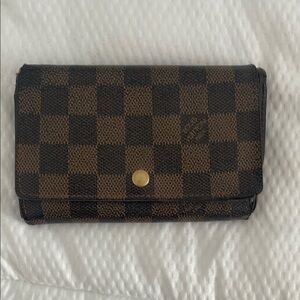 Checkered Brown Wallet authentic Lv
